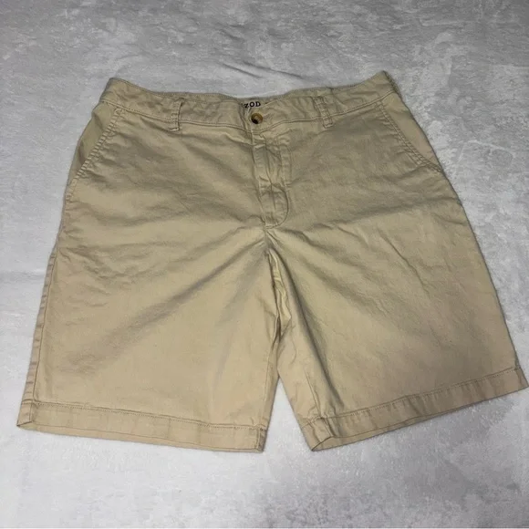Pair of Men’s Size 36 IZOD Saltwater Khaki and Burnside Pinstriped Shorts - Picture 2 of 10